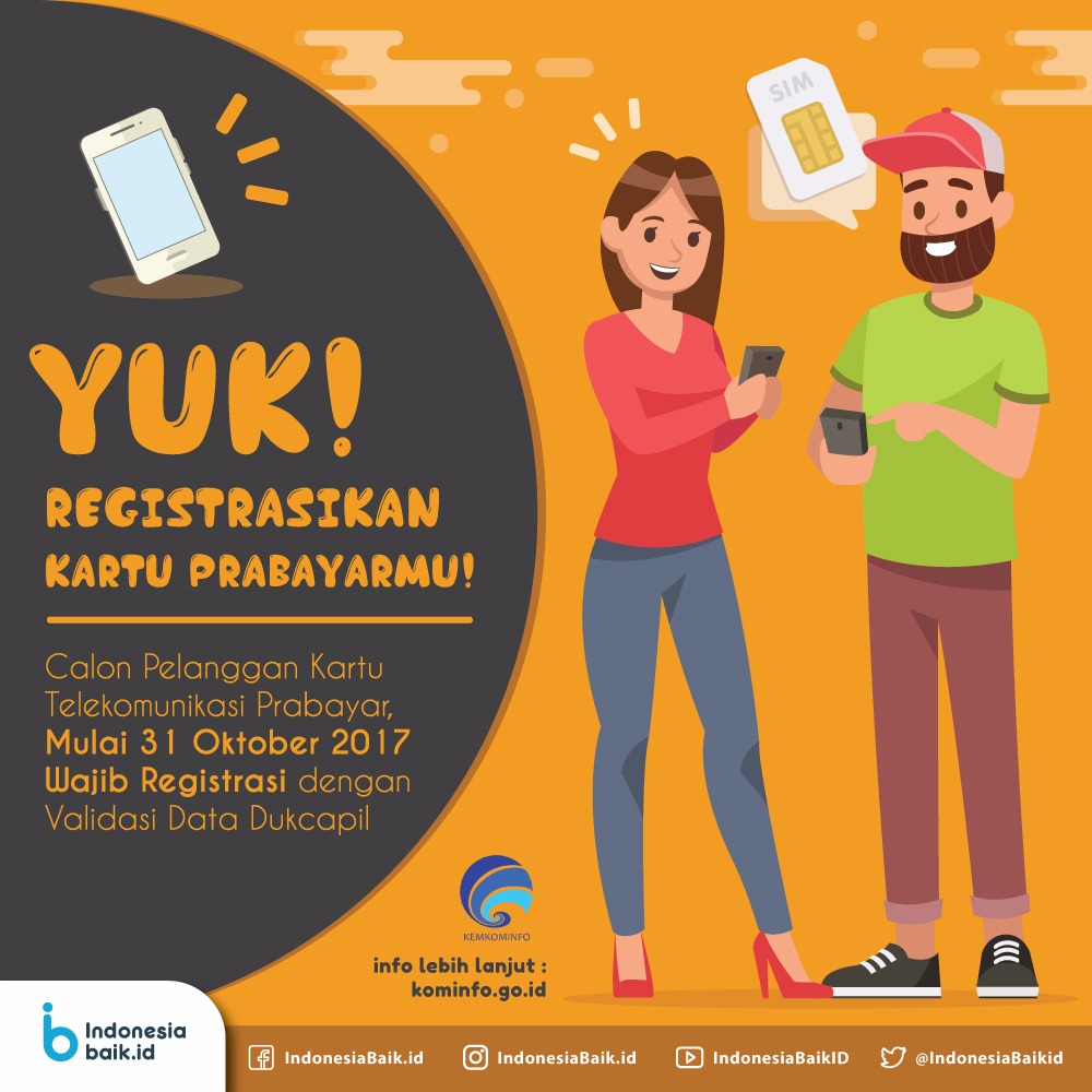 Satu Menit Registrasi Nomor Seluler Prabayar Untuk Kenyamanan Seterusnya