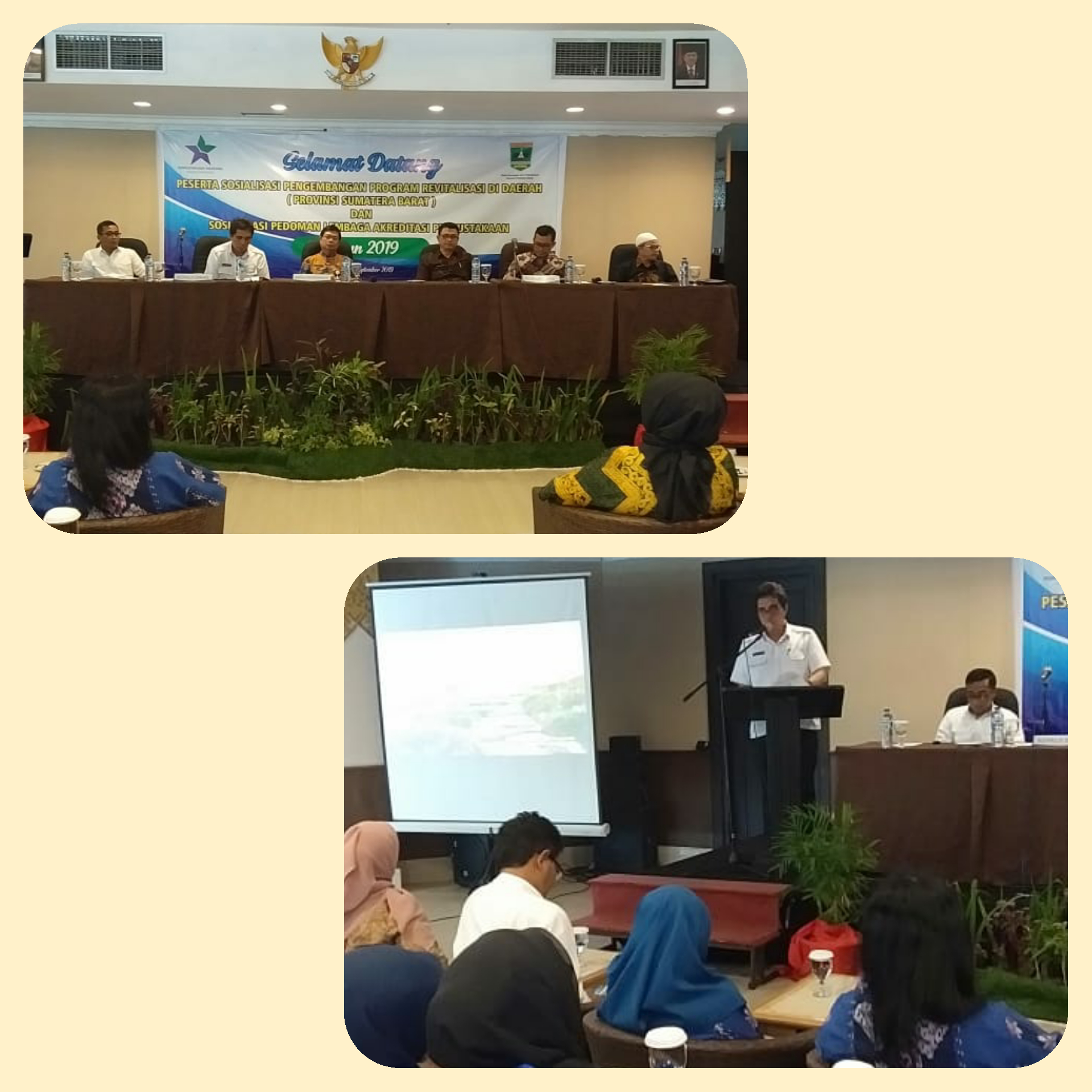 Sosialisaai Program Revitalisai Perpustakaan dan Sosialisasi Akreditasi Perpustakaan