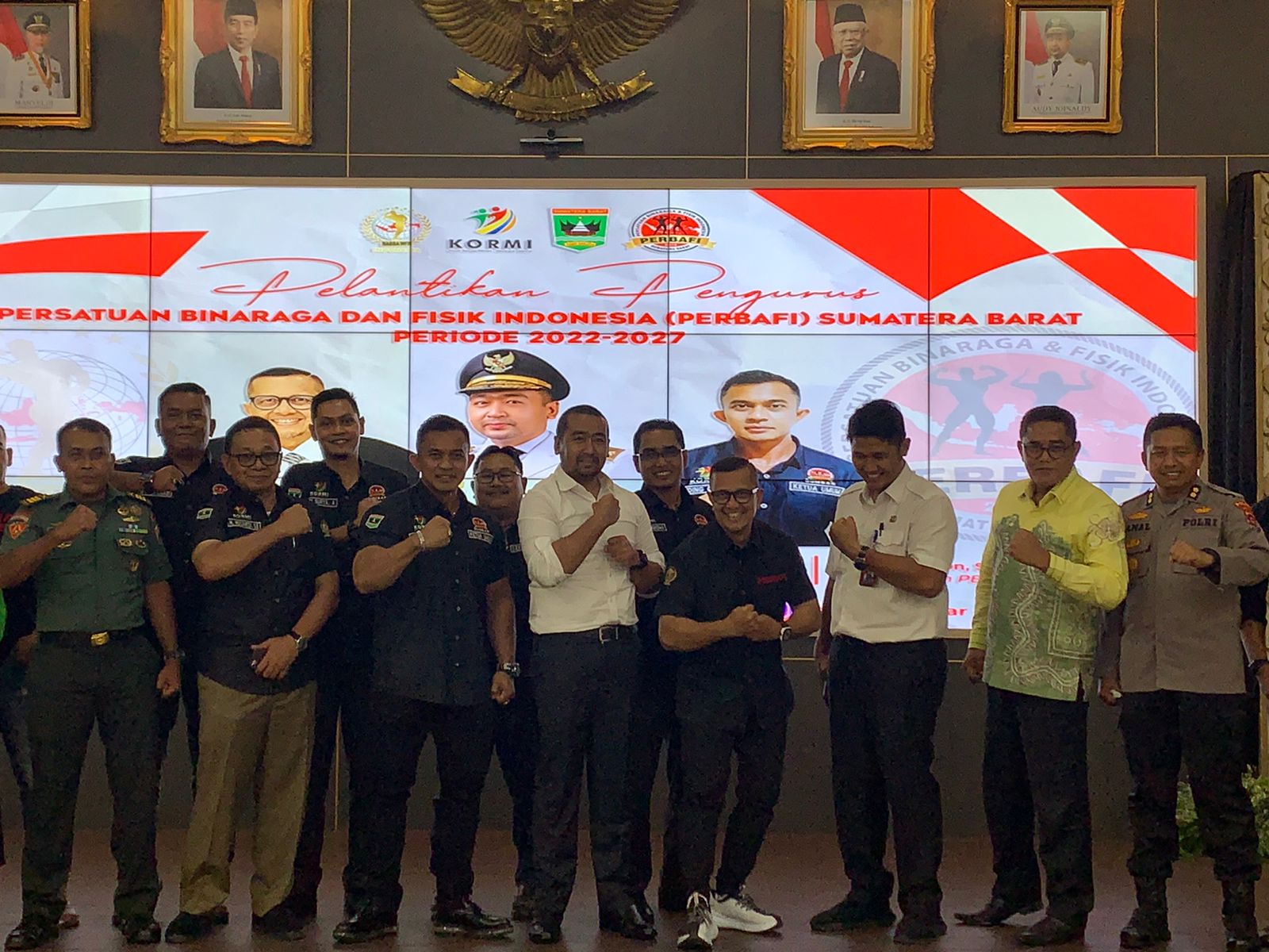 Persatuan Binaraga dan Fisik Indonesia (PERBAFI) Sumbar Periode 2022-2027 Dilantik 