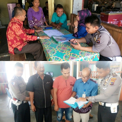 TIM SAMSAT LIMAPULUH KOTA TURUN LANGSUNG KE LAPANGAN MENAGIH PAJAK KENDARAAN BERMOTOR.