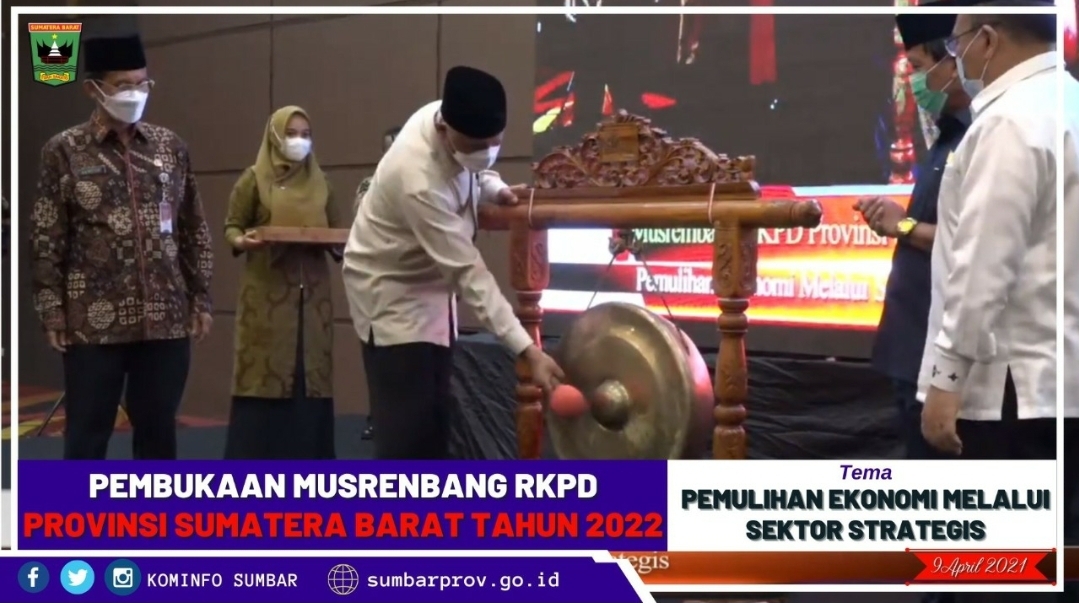Hadiri Musrenbang RKPD Sumbar, Menteri PPN: Strategi pemulihan ekonomi harus segera kita jalankan