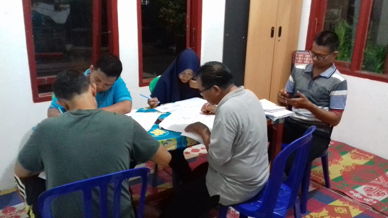 KPPS Gunung Sarik Matangkan Persiapan Jelang Hari Pencoblosan