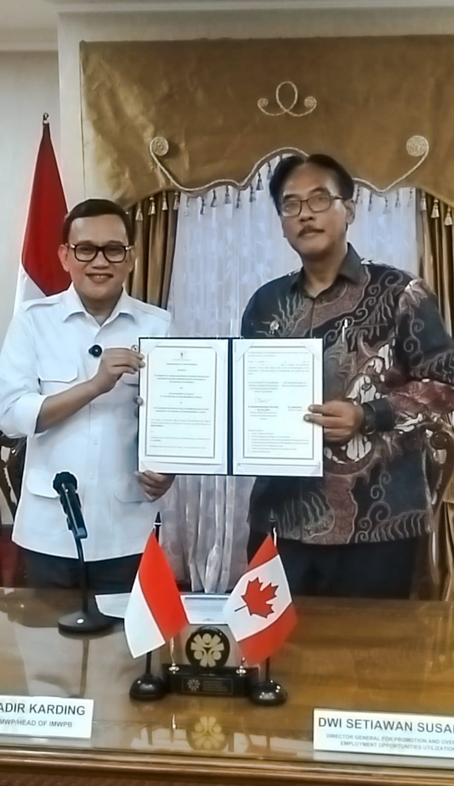 KemenP2MI Ukir Sejarah, Teken MoU dengan Kanada Kirim Pekerja Migran Indonesia Sektor Tenaga Kesehatan