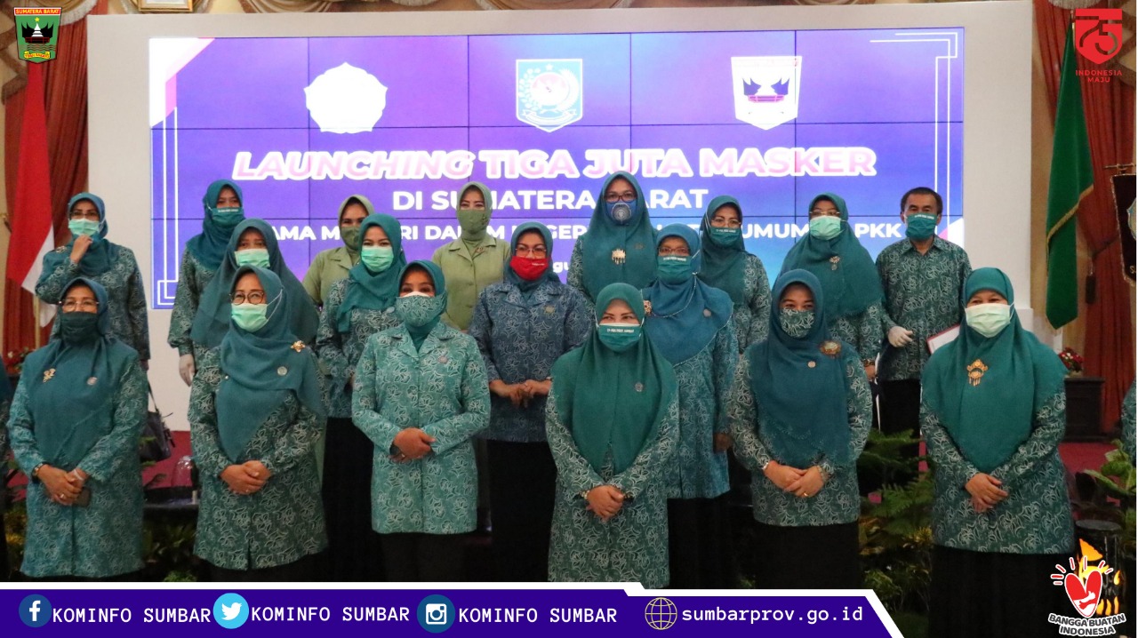 Launching Gerakan 3 Juta Masker Sumatera Barat 
