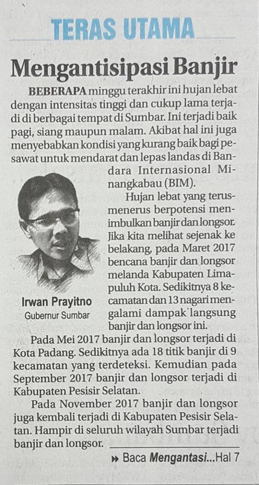 Mengantisipasi Banjir