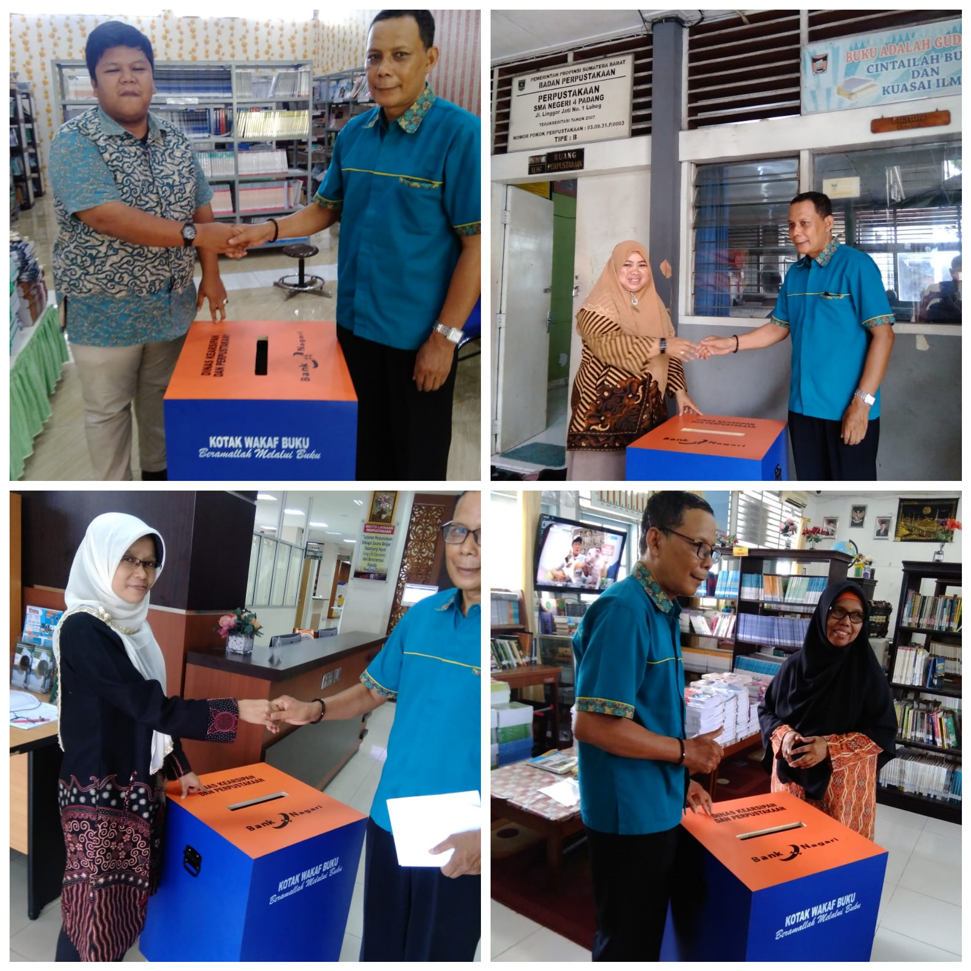 PENYERAHAN KOTAK WAKAF BUKU “BERAMAL MELALUI BUKU”