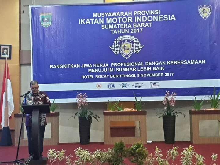 Wagub Nasrul Abit : Pemilihan Pimpinan IMI Bukan Seperti Arisan