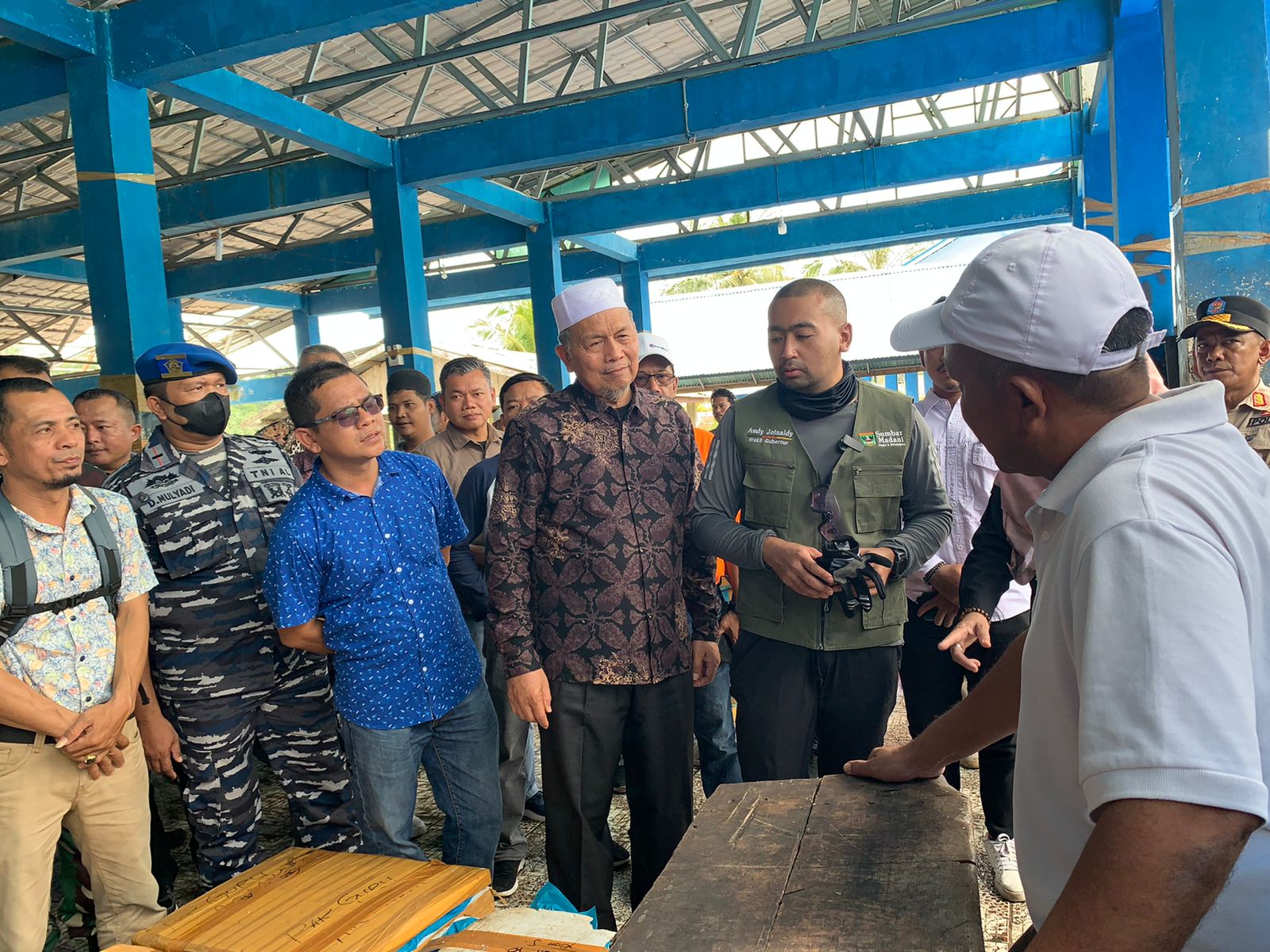 Resmikan UPTD Pelabuhan Perikanan, Wagub Audy Jemput Aspirasi Nelayan Air Bangis