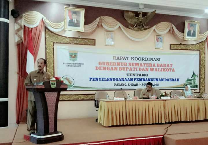 Rakor Pembangunan Pemprov. Sumbar dengan Kabupaten dan Kota Berakhir