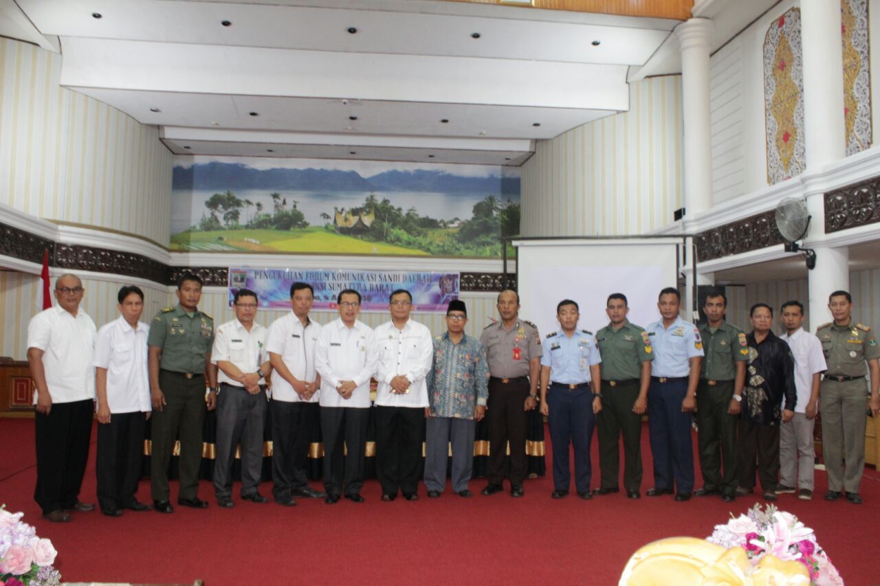 PENGUKUHAN FORUM KOMUNIKASI SANDI DAERAH PROVINSI SUMATERA BARAT