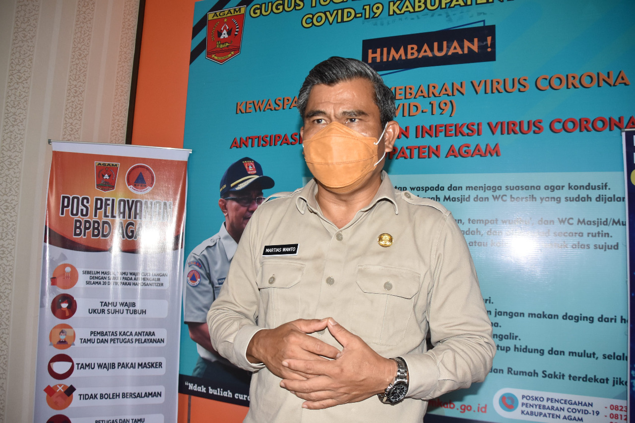 Agam Berstatus Zona Merah Pandemi Covid-19, Warga Diminta Lebih Disiplin