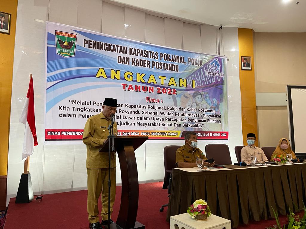 Gubernur Mahyeldi: Kader Posyandu Ujung Tombak Percepatan Penurunan Angka Stunting