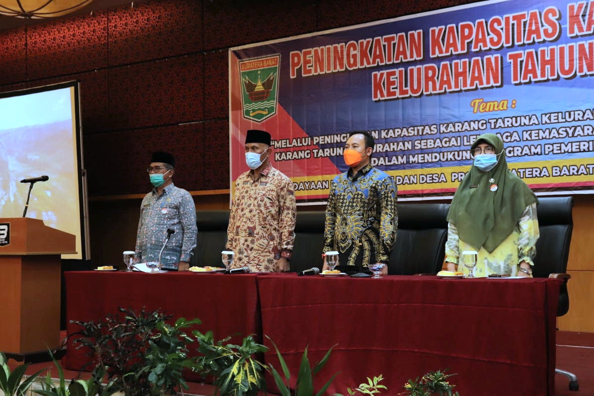 Buka Pelatihan Peningkatan Kapasitas, Gubernur: Karang Taruna Harus mampu Ciptakan Entrepreneur baru