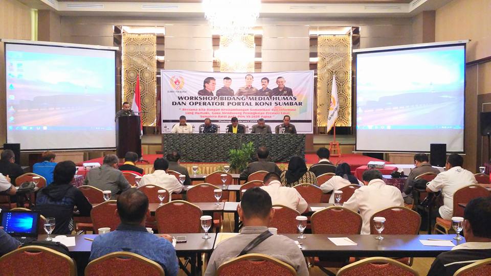 KETUA PWI APRESIASI KONI SUMBAR GELAR WORKSHOP KEHUMASAN   