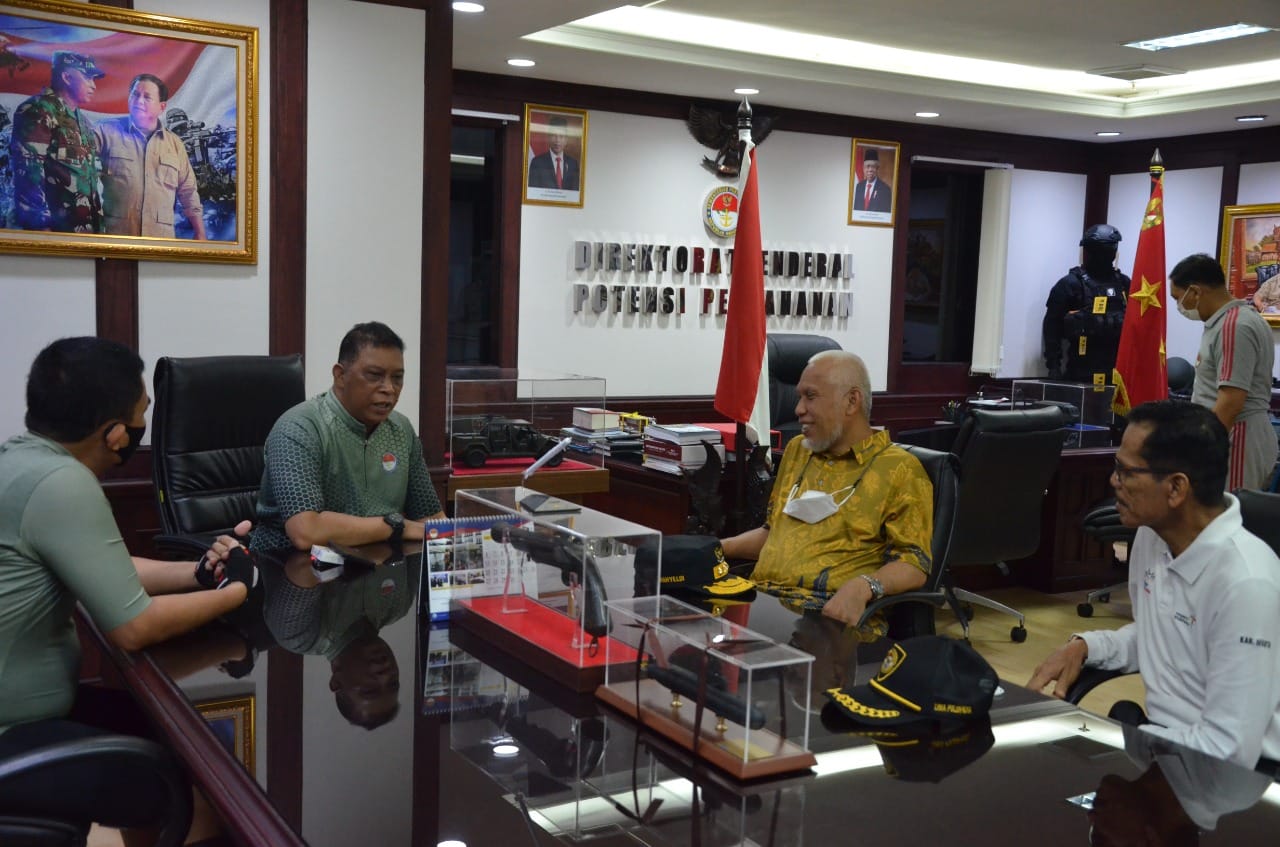 Audiensi Gubernur ke Kemenhan RI, Dirjen Potensi Pertahanan Dukung penyelesaian Monumen Bela Negara