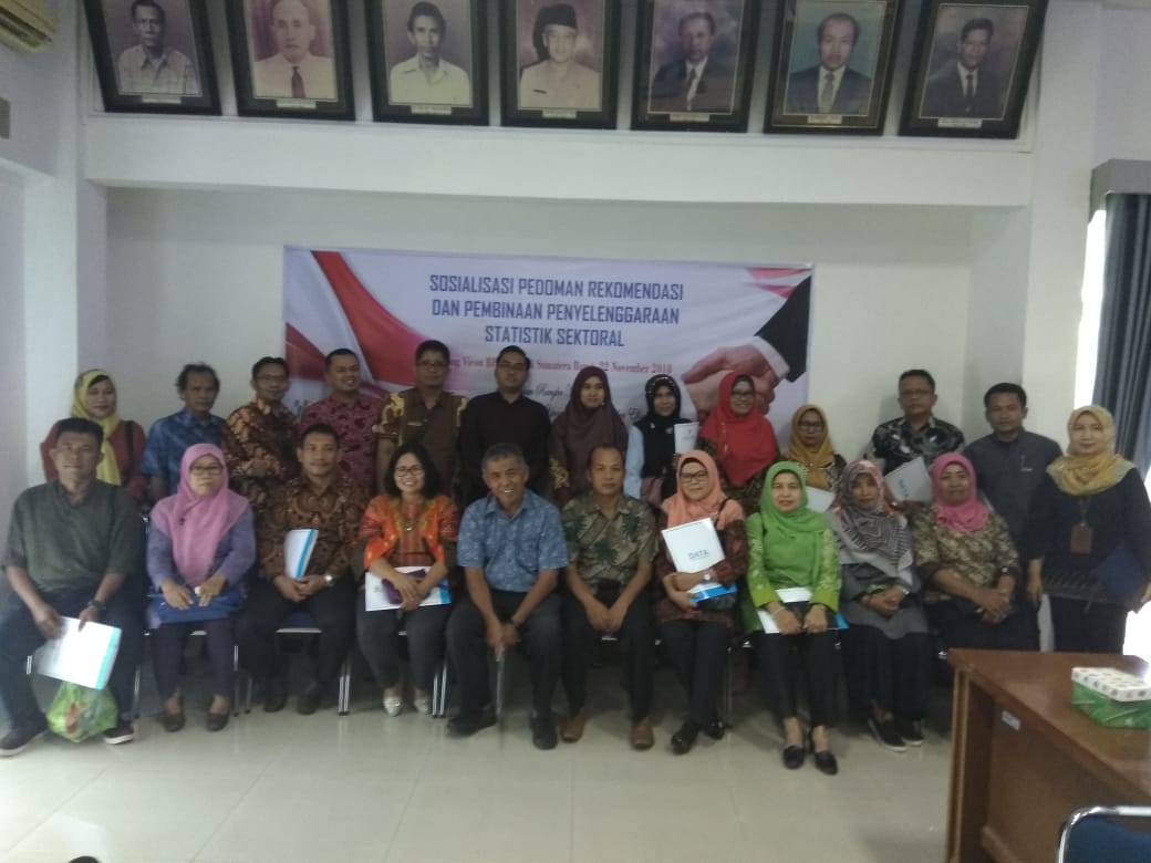 Sosialisasi Pedoman Rekomendasi dan Pembinaan Penyelenggaraan Statistik Sektoral