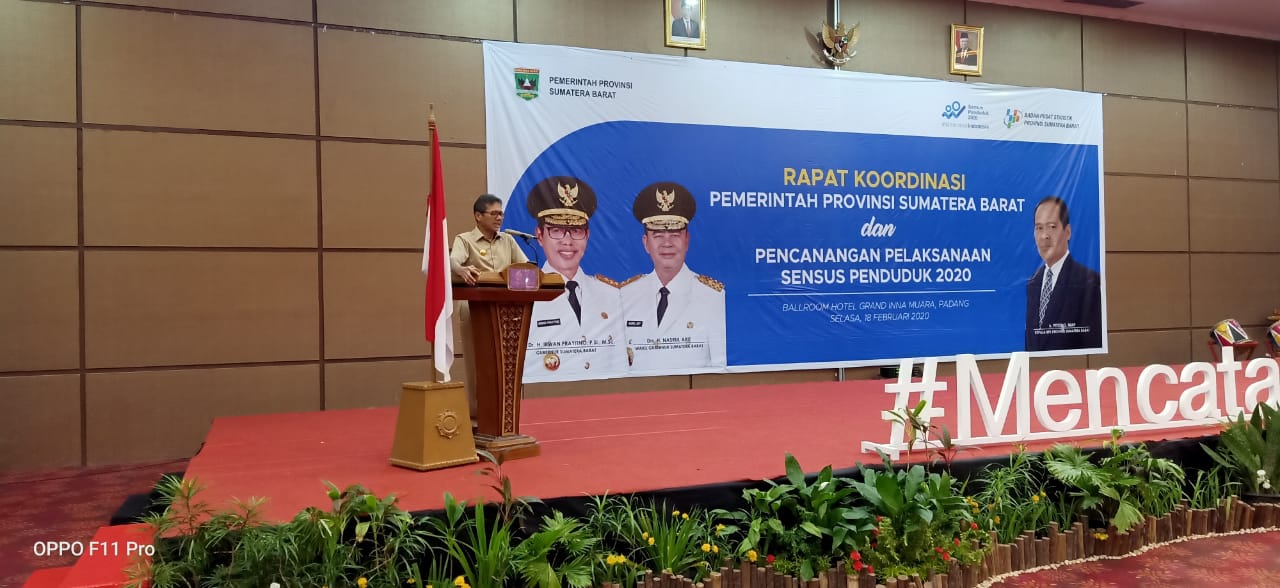 Gubernur Sumbar Resmi Canangkan Sensus Penduduk Online 2020