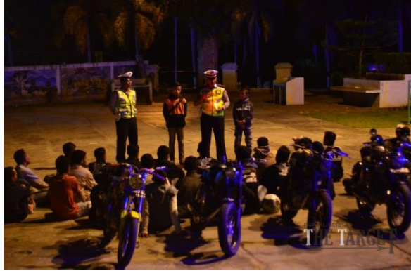  Satlantas Polres Sijunjung Sosialisasi Anti Balap Liar