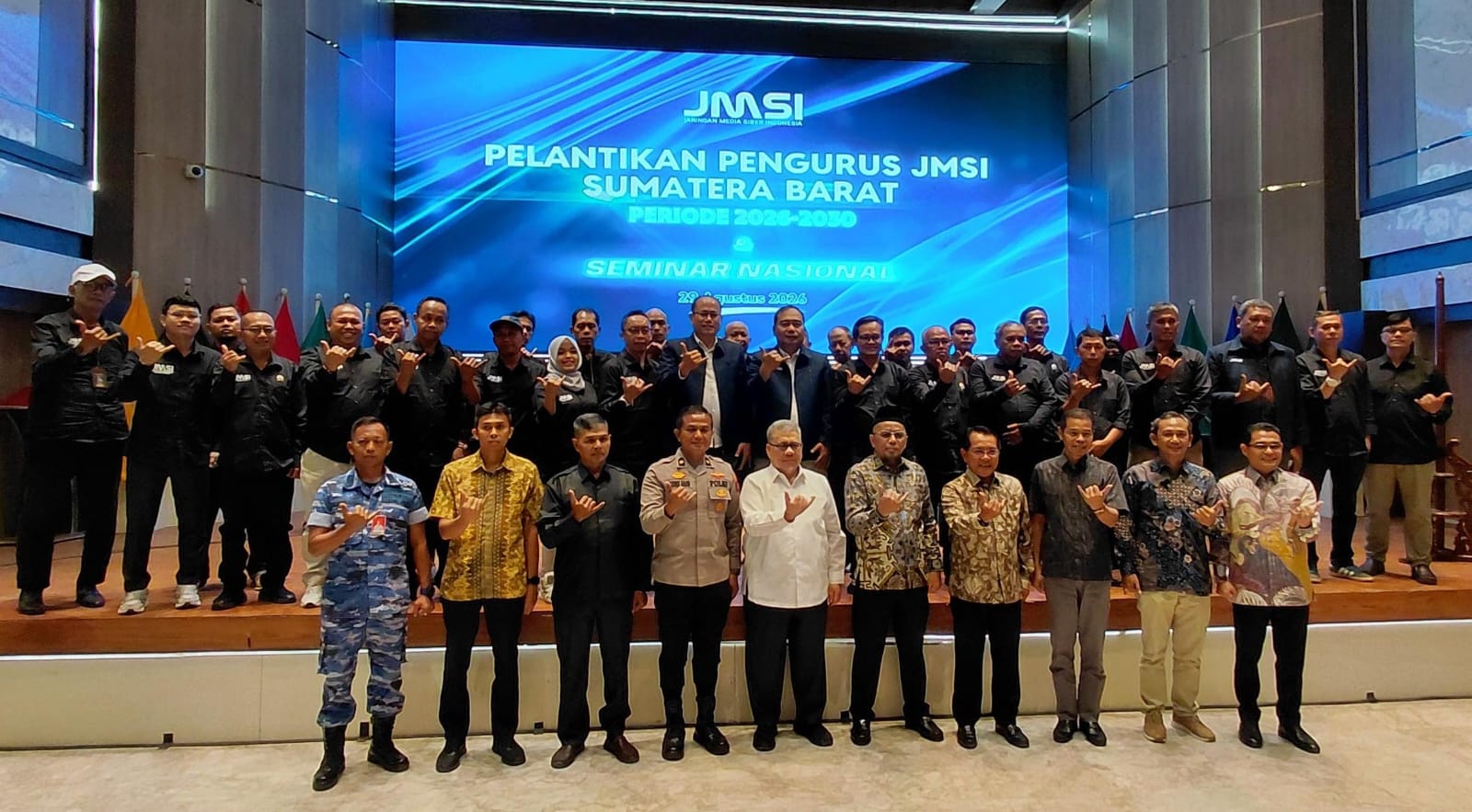 Pemprov Sumbar Apresiasi Peran Pers dalam momentum pelantikan JMSI, Tekankan Pentingnya Kolaborasi dan Keterbukaan Informasi