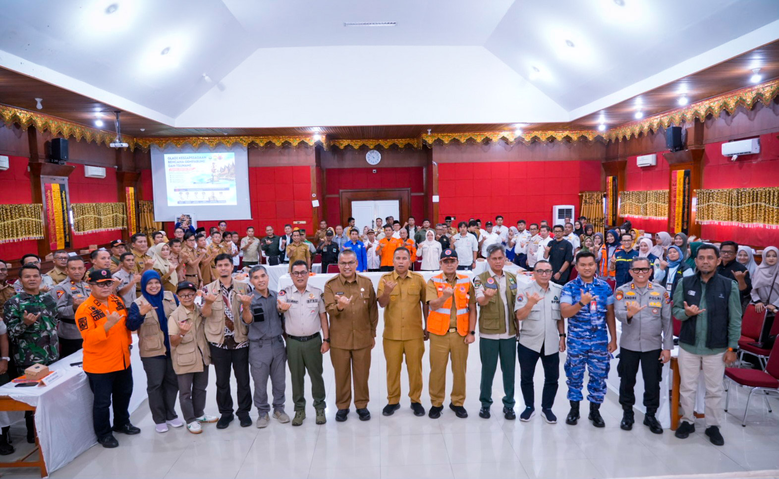 Uji Dokumen Renkon, Pemprov Sumbar Gelar Gladi Kesiapsiagaan Bencana Gempa Bumi dan Tsunami 