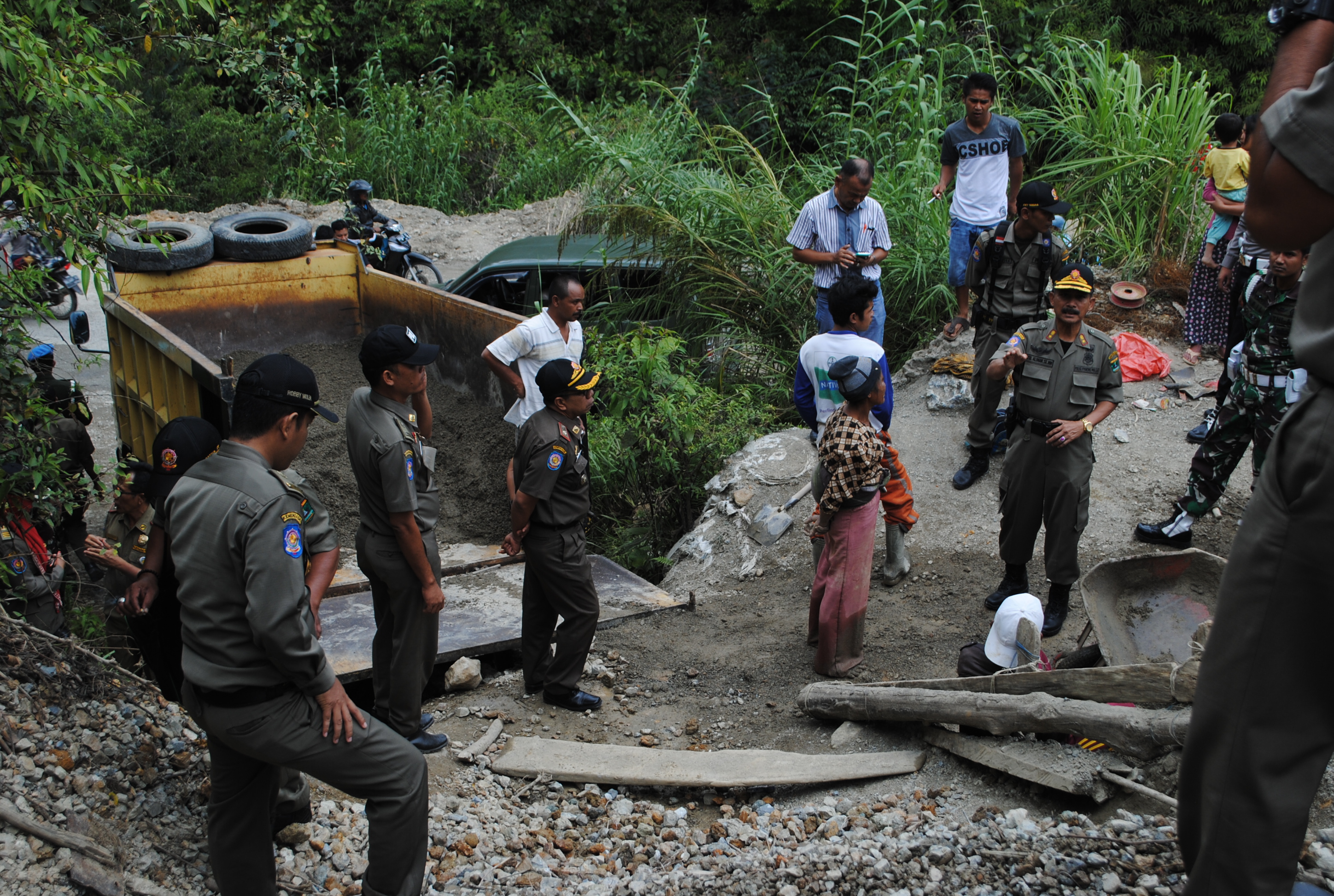 Penertiban Tambang Illegal di Nagari Air Dingin Kabupaten Solok
