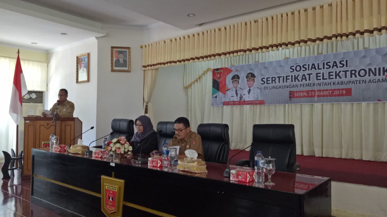 Pemkab Agam Gelar Sosialisasi Penerapan Sertifikat Elektronik