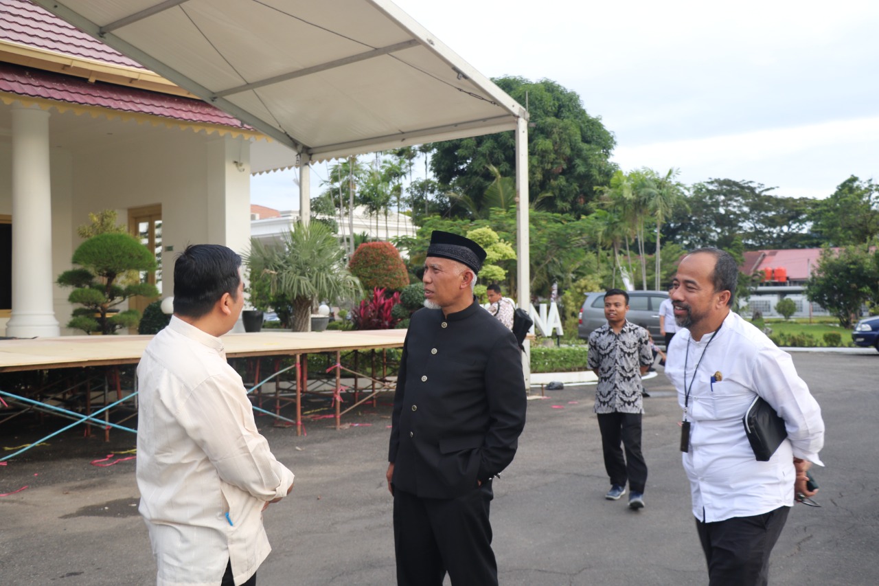 Istana Gubernuran Jadi Ikon Panggung Utama, Gubernur Mahyeldi Tinjau Kesiapan Lokasi Venue MTQN Korpri