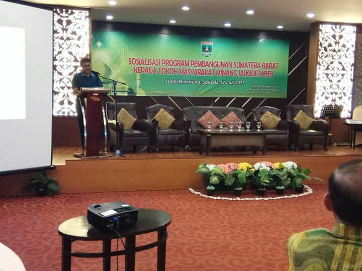 Gubernur Sumbar Mensosialisasikan Program Pembangunan Kepada Perantau di Jakarta