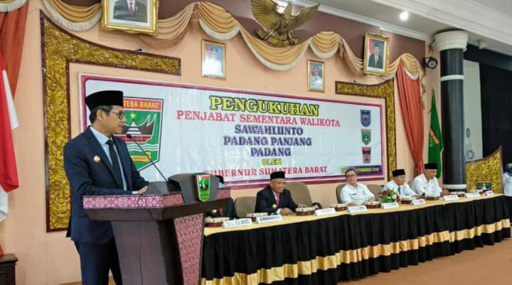 Gubernur Sumbar Tegaskan Pjs Walikota Wajib Pastikan Netralitas ASN