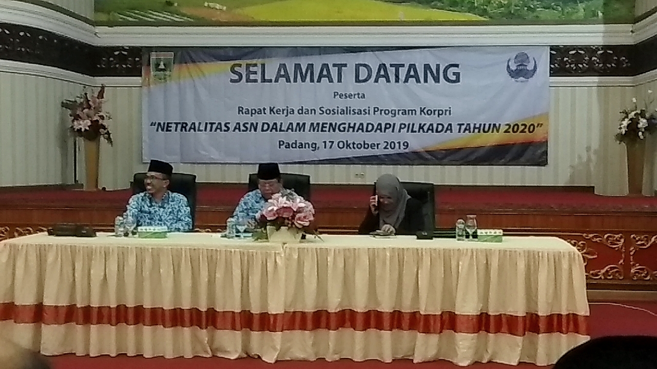 Hadapi Pilkada 2020, ASN Sumbar Diminta Netral
