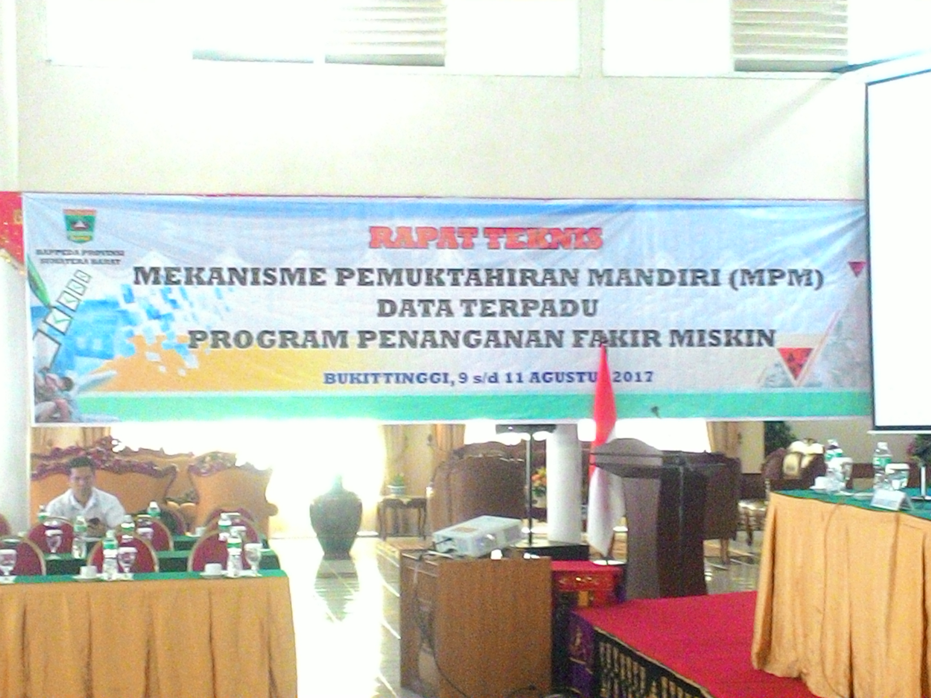 Rapat Teknis Mekanisme Pemuktahiran Mandiri (MPM) Data Terpadu Program Penanganan Fakir Miskin