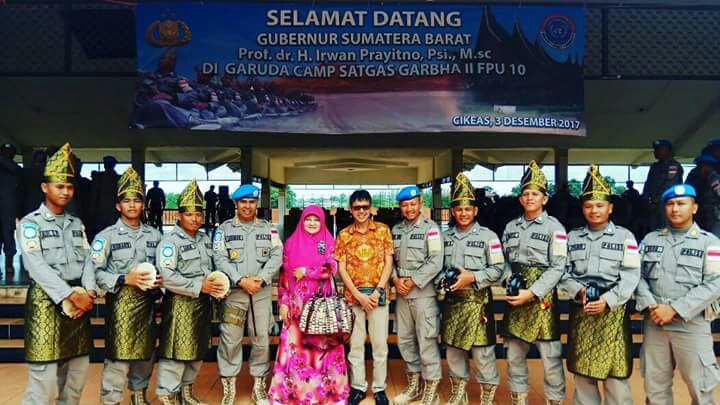 Gubernur Sumbar Ikut Melepas Satgas Polisi Garuda Bhayangkara II