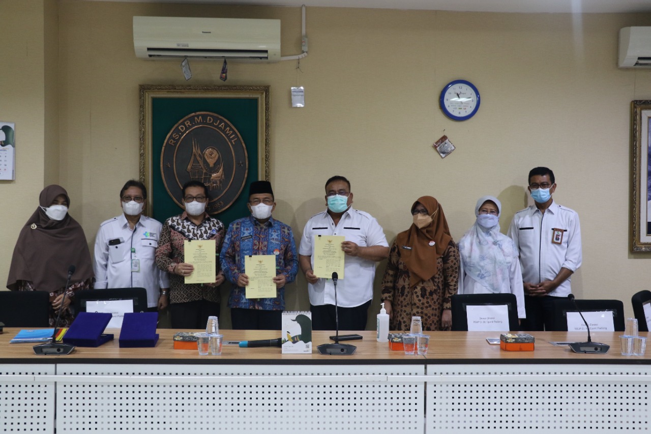 Pemprov Sumbar dan RSUP M.Djamil Tandatangani MoU Pengembangan Sistem Elektornik