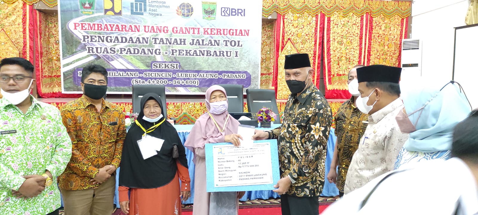 Ganti Kerugian Tol Padang-Pekanbaru Terus Disalurkan, Gubernur: Gunakan Untuk Hal Bermanfaat