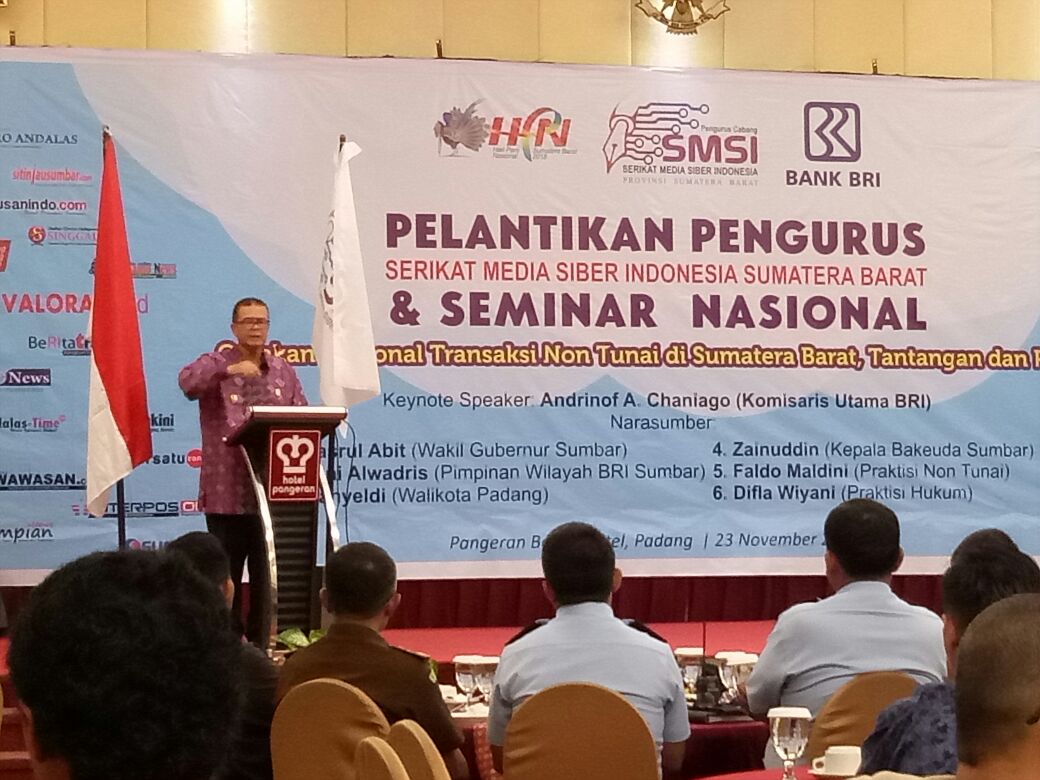 wakil gubernur Nasrul Abit jadikan media siber untuk informasi kebaikan