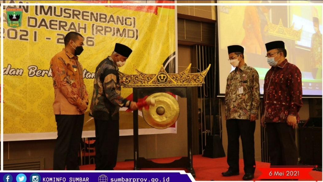 Musrenbang RPJMD Sumbar Tahun 2021-2026 Resmi Dimulai