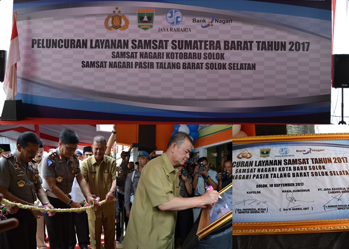PELUNCURAN LAYANAN SAMSAT NAGARI/DESA SUMATERA BARAT TAHUN 2017