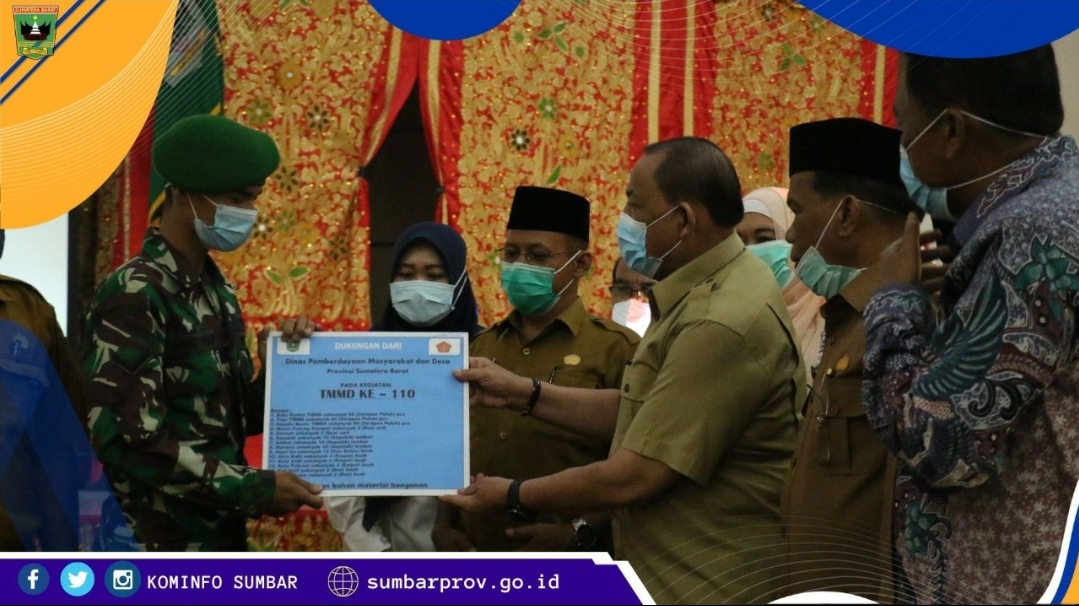 TMMD Wujud Sinergi Membangun Negeri ke-110 Kabupaten Padang Pariaman dan Kepulauan Mentawai Resmi Dibuka