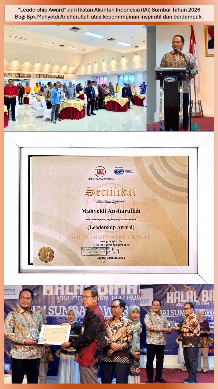 IAI Beri “Leadership Award” ke Gubernur Sumbar, Soroti Kepemimpinan Berdampak di Sektor Publik