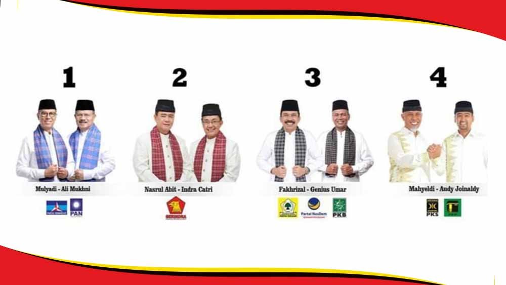 Tiga Peserta Pilgub Sumbar Tak Ikut Mencoblos