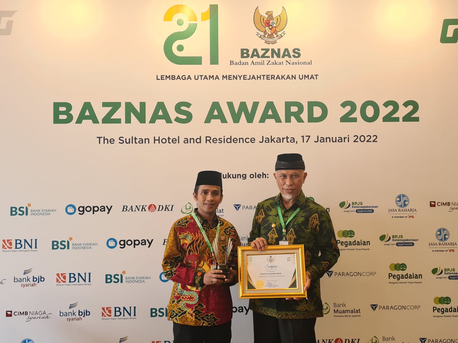 Mahyeldi, Tokoh Gubernur Pendukung Gerakan Zakat Indonesia