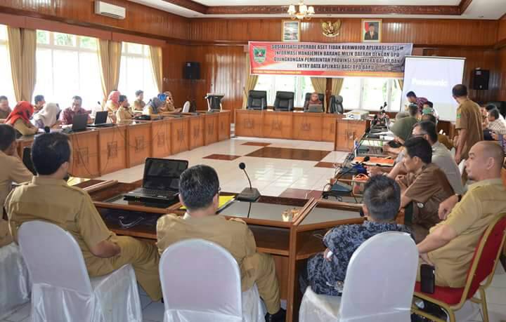 Sosialisasi Upgrade Aset Tidak Berwujud Aplikasi SIMBADA dengan OPD dilingkungan Pemerintah Provinsi Sumatera Barat dan Entry Data Aplikasi Bagi OPD Baru