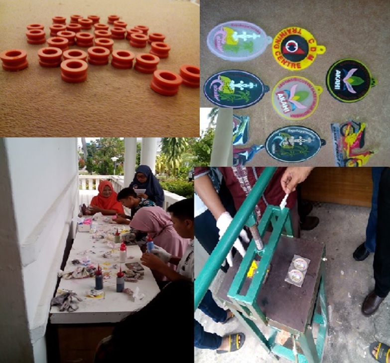 DISPERINDAG SUMBAR MENGADAKAN PELATIHAN TEKNIS PRODUKSI BARANG DARI BAHAN BAKU KARET