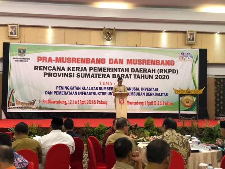 Musrembang RKPD Sumbar Tahun 2020 Resmi Dimulai