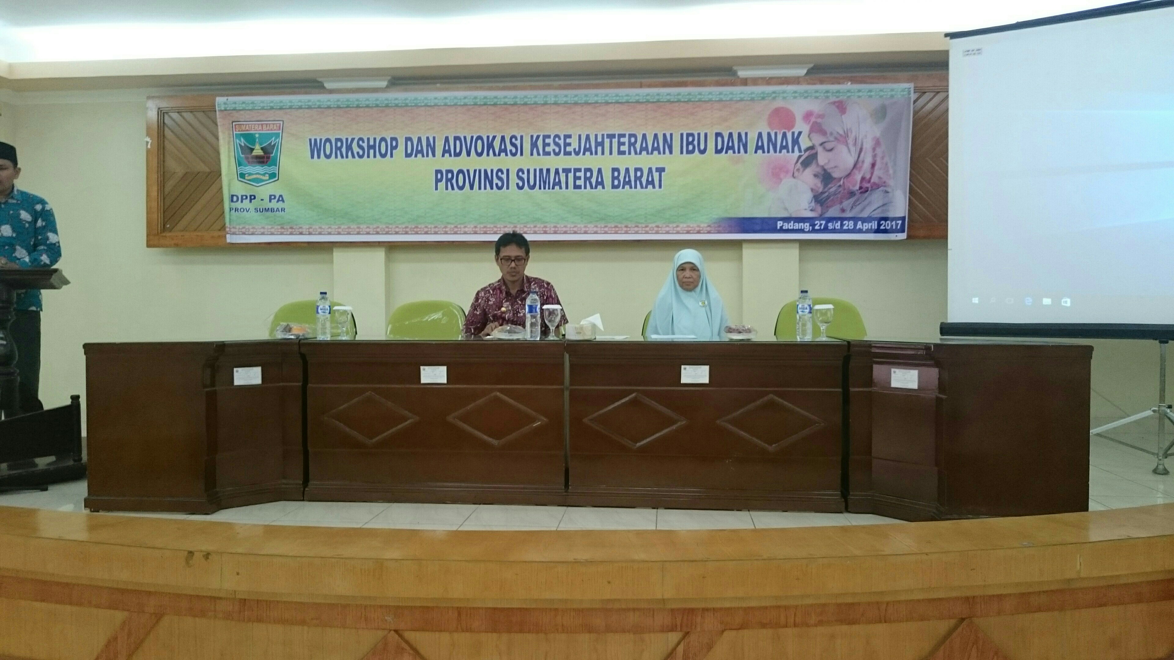 Gubernur Sumbar buka workshop dan advokasi kesejahteraan ibu dan anak