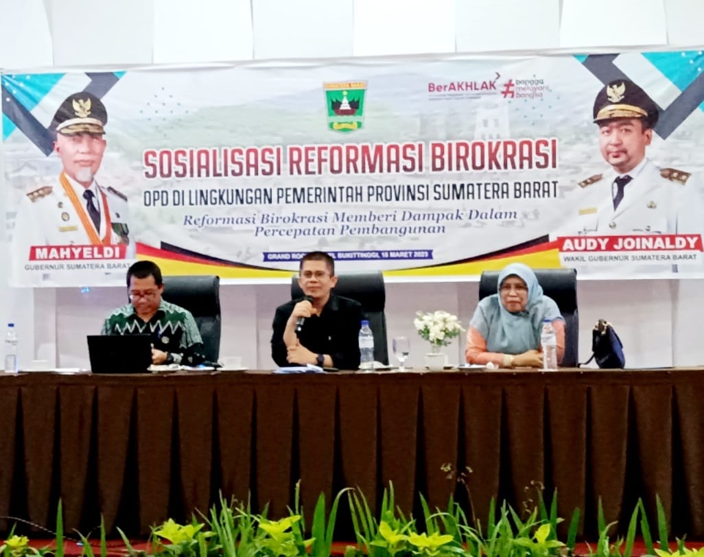 Percepatan Reformasi Birokrasi, Biro Organisasi Setda Prov. Sumbar Gelar Bimtek RB Tematik 2023