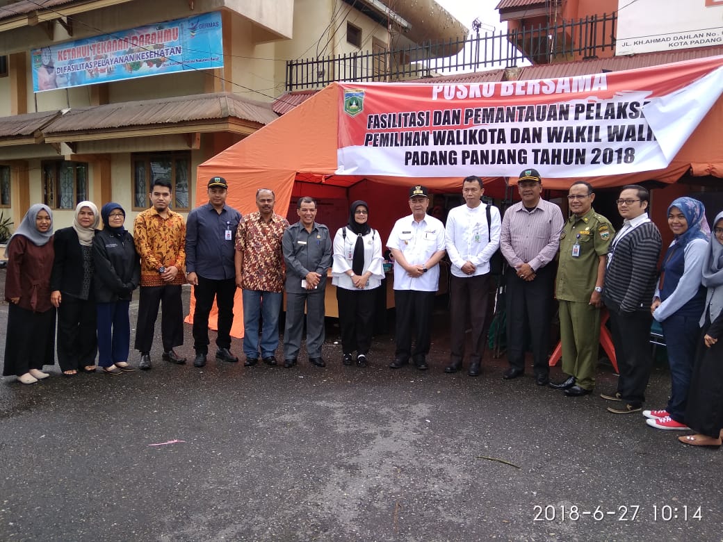 Tinjau Posko Fasilitasi Pilkada Padang Panjang, Wagub Himbau Masyarakat Jaga Kondusivitas