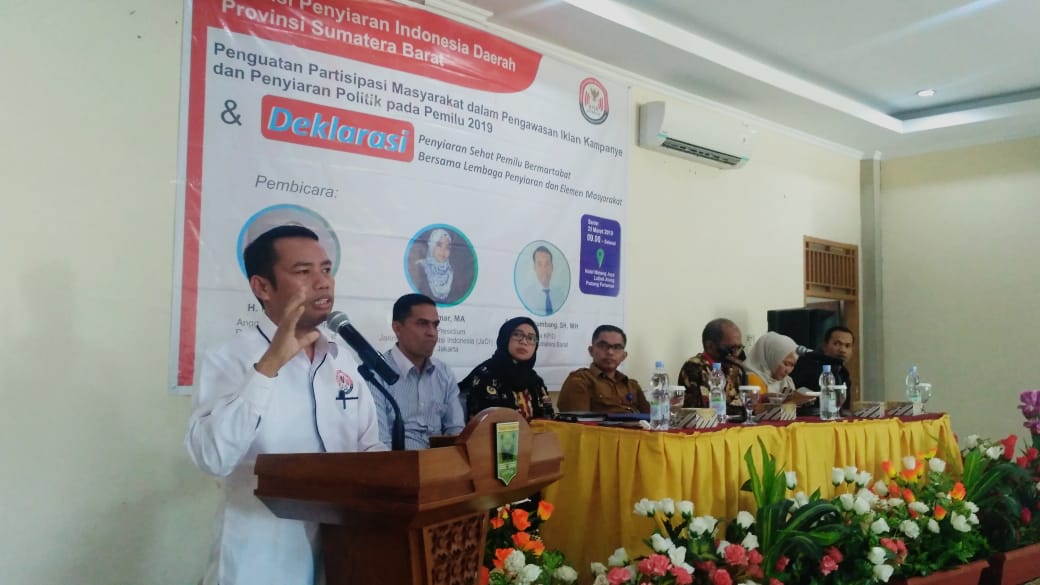 KPID Sumbar Minta Masyarakat Awasi Siaran Kampanye