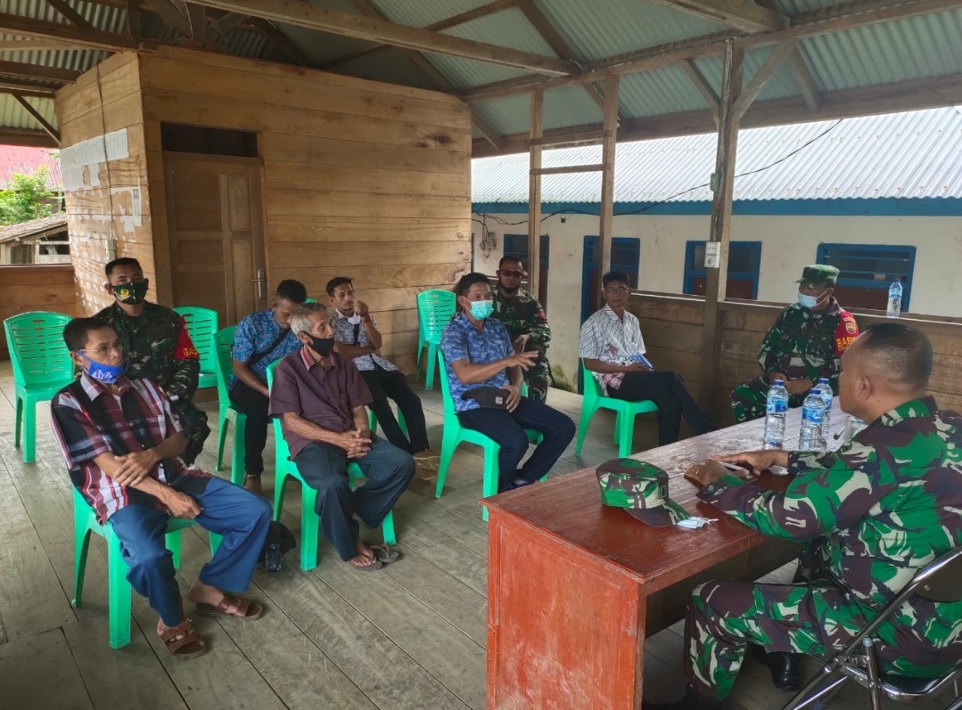 Kodim 0319 Mentawai Sosialisasi TMMD Kepada Warga di Dua Desa