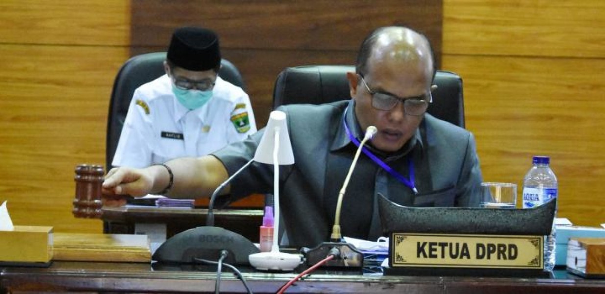 DPRD Sumbar Tetapkan Perda Pertanggungjawaban APBD tahun 2019 Dengan Sejumlah Catatan